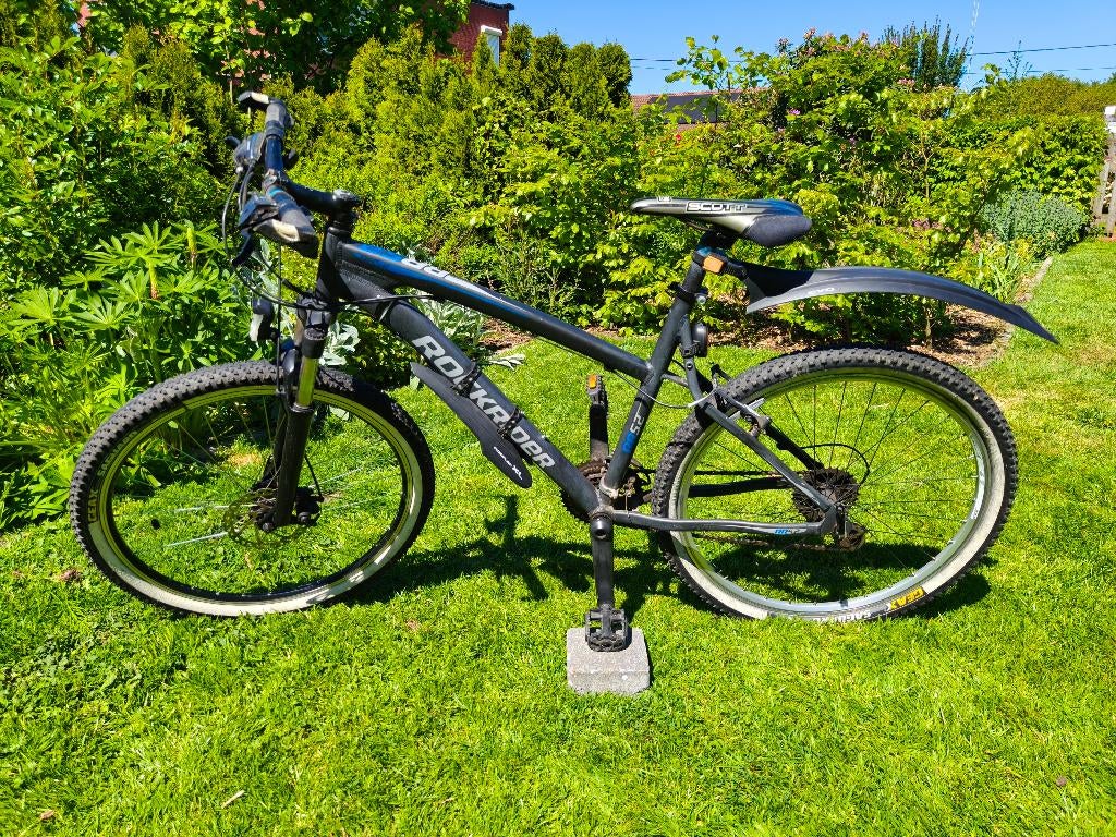 MTB voor tiener, Gebruikt, Versnellingen, Rockrider (Decathlon), Schijfrem
