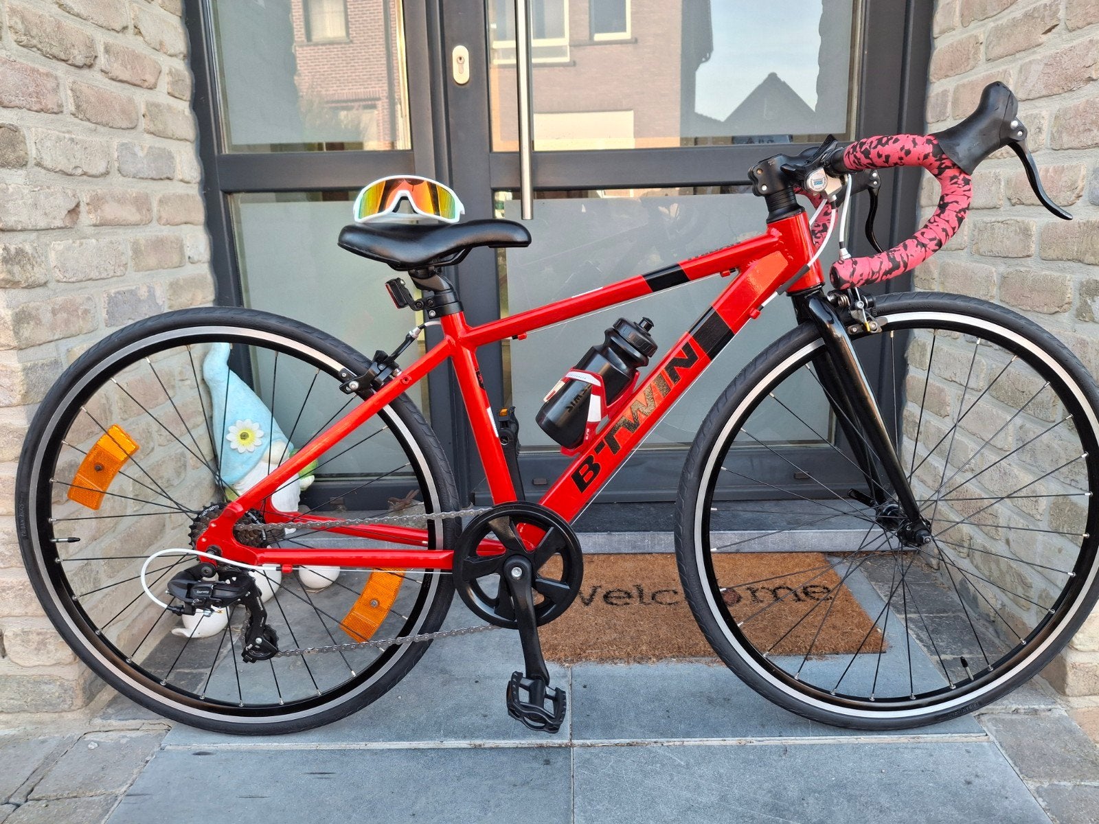 KINDERKOERSFIETS BWTIN100JUNIOR 26inch xs 135 150 vernieuwd, Velgrem, Versnellingen, Zo goed als nieuw, Ophalen