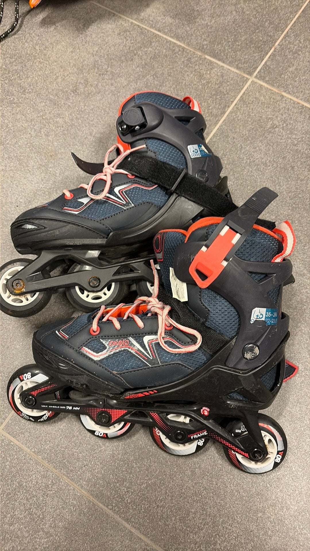 Skeelers, Sports & Fitness, Patins à roulettes alignées, Autres marques, Rollers 4 roues en ligne, Enlèvement, Utilisé