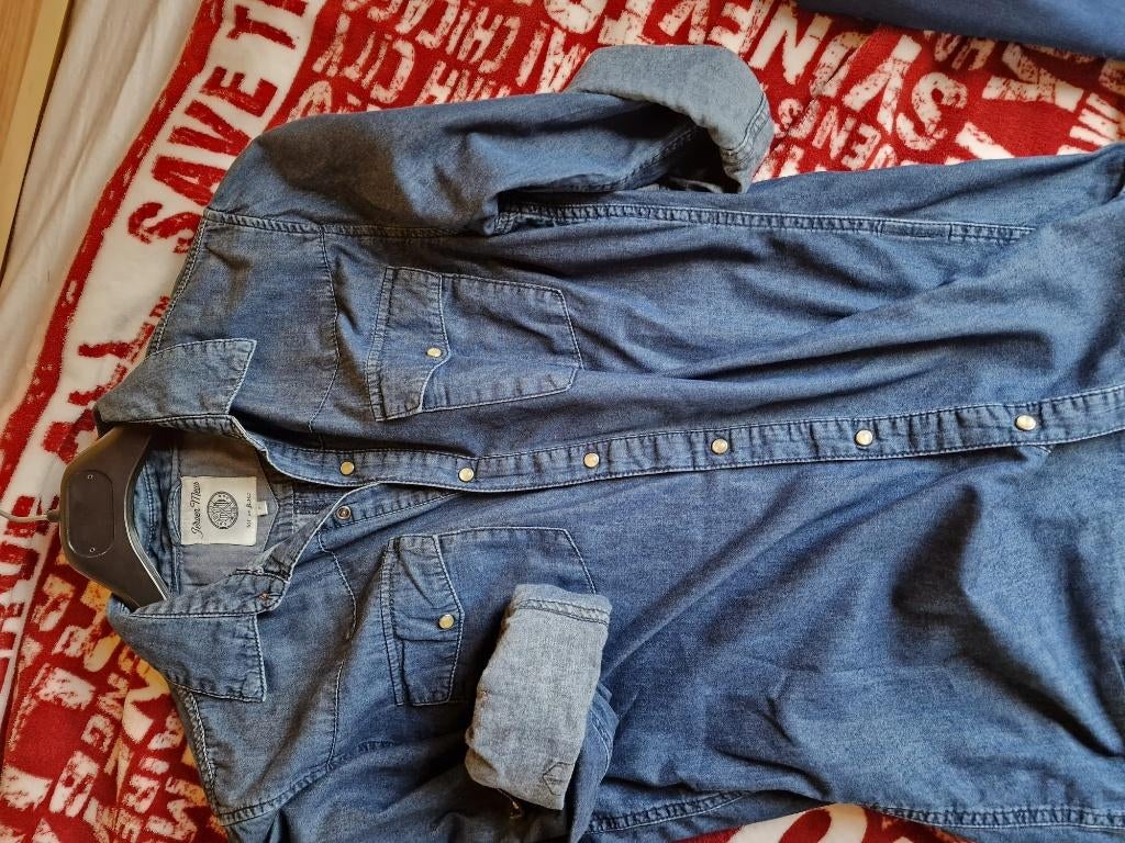 Jeanshemd Jeroen Meus, Kleding | Heren, Overhemden, Ophalen, Overige kleuren, Halswijdte 38 (S) of kleiner, Jack&Jones