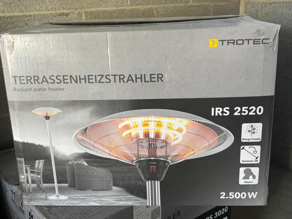 Trotec terrasverwarmer, Ophalen, Zo goed als nieuw, Elektrisch, Vloer