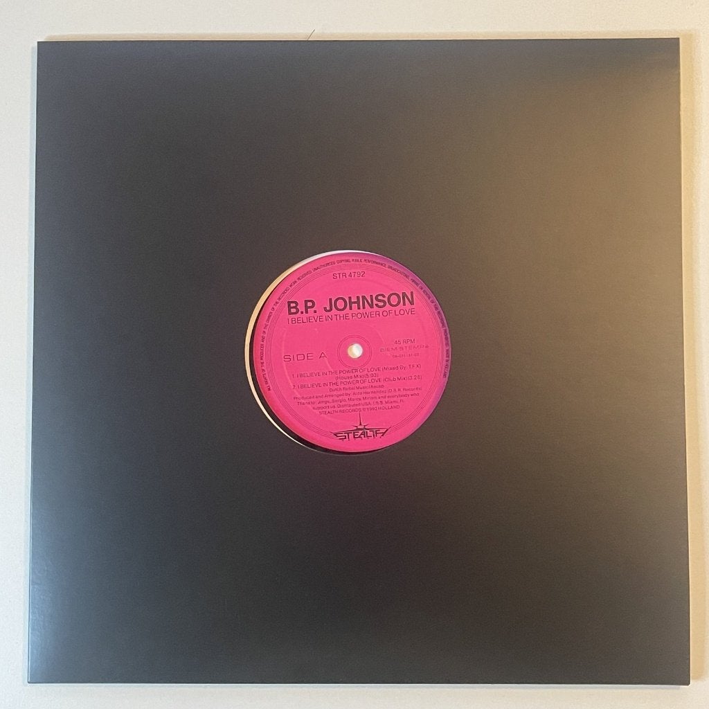 B.P. Johnson - I Believe In The Power Of Love, Ophalen of Verzenden, Gebruikt, 12 inch, House