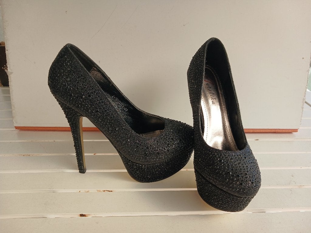 pumps 39, Pumps, Verzenden, Zwart, Zo goed als nieuw