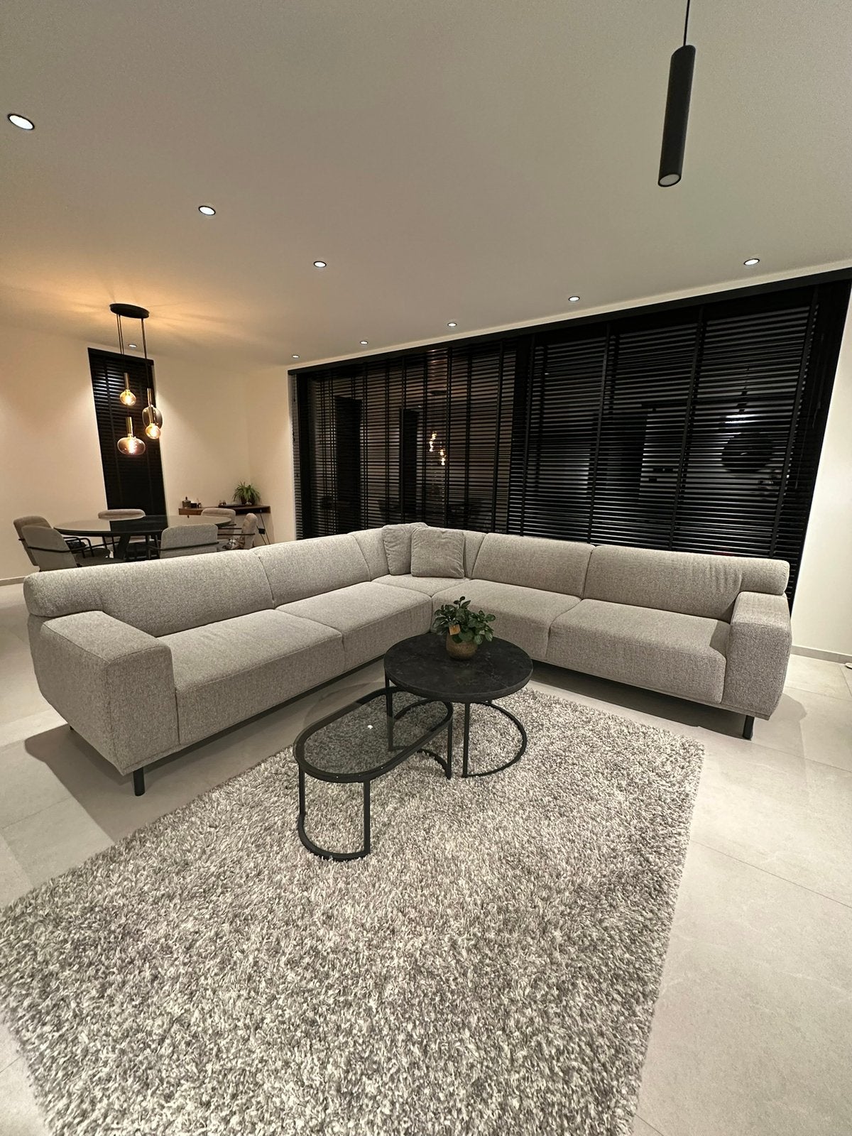 L-hoekzetel 300x300 teddy stof!!, Huis en Inrichting, Ophalen, Zo goed als nieuw, Stof