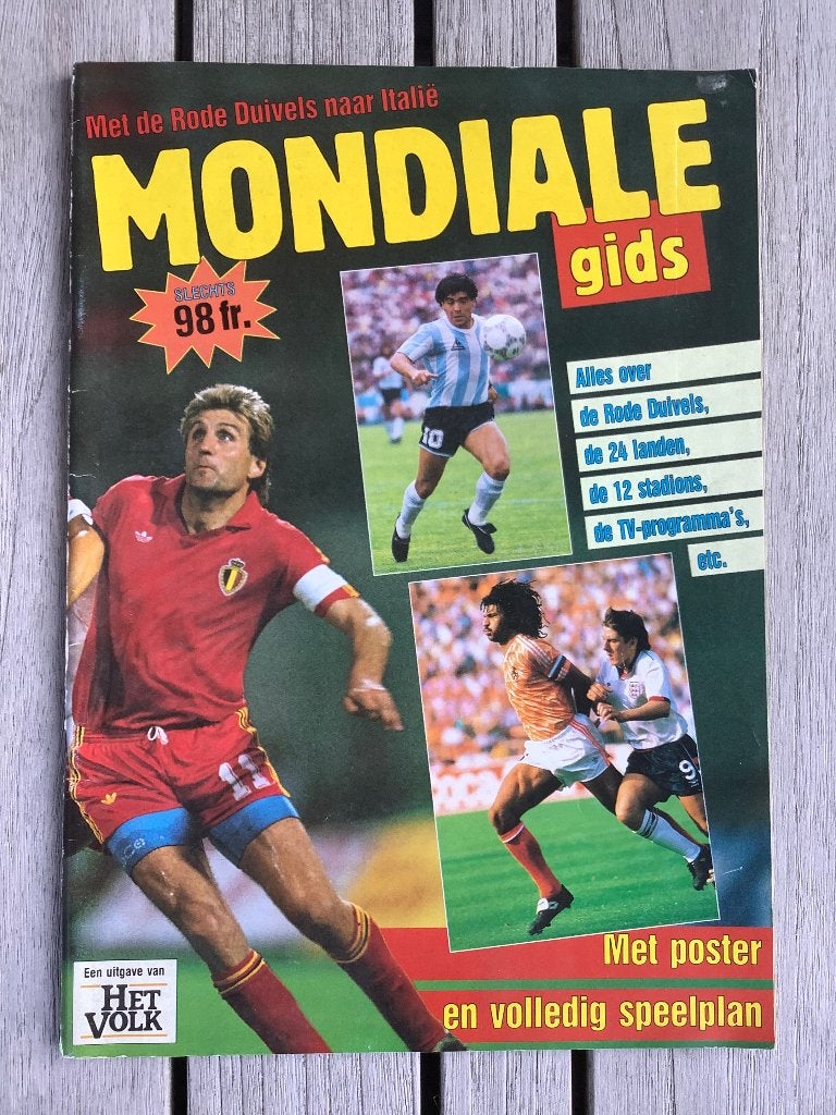 Mondiale Gids WK1990 Italië, Verzamelen, Ophalen of Verzenden, Zo goed als nieuw, Boek of Tijdschrift