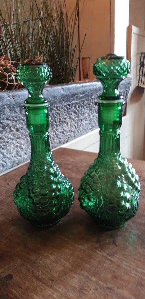 Empoli karaf druiventros groen 2 beschikbaar, Antiek en Kunst, Ophalen of Verzenden