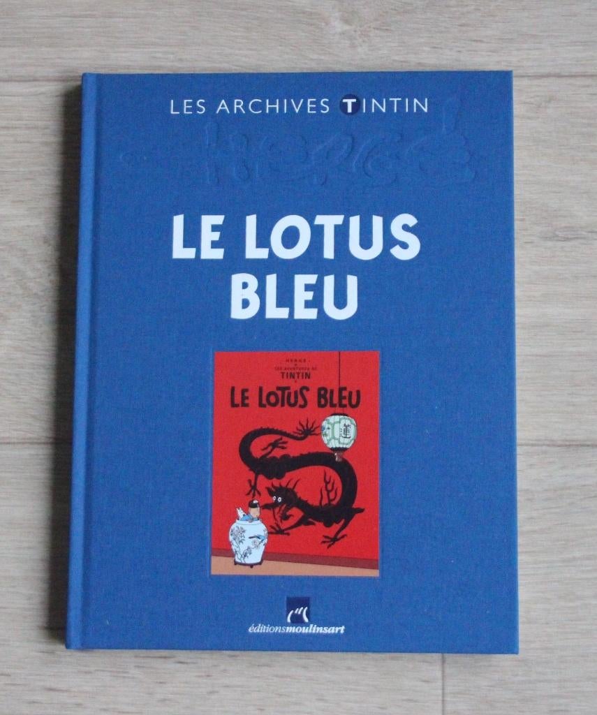 Les archives Tintin et Le lotus bleu Hergé Kuifje, Livres, Envoi, Comme neuf, Herge