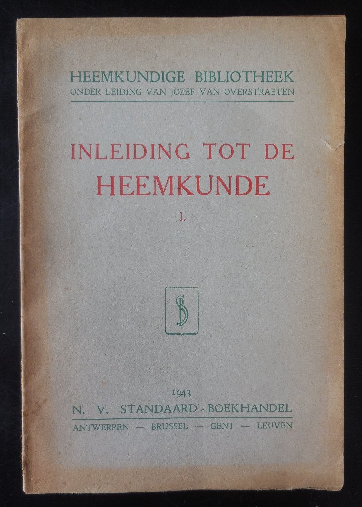 Inleiding tot de Heemkunde - 1943, Ophalen of Verzenden, Gelezen
