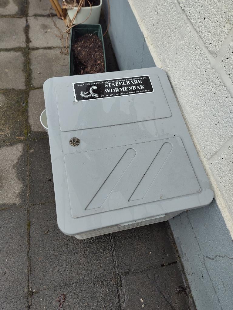 Stapelbare wormenbak, Tuin en Terras, Ophalen, Gebruikt