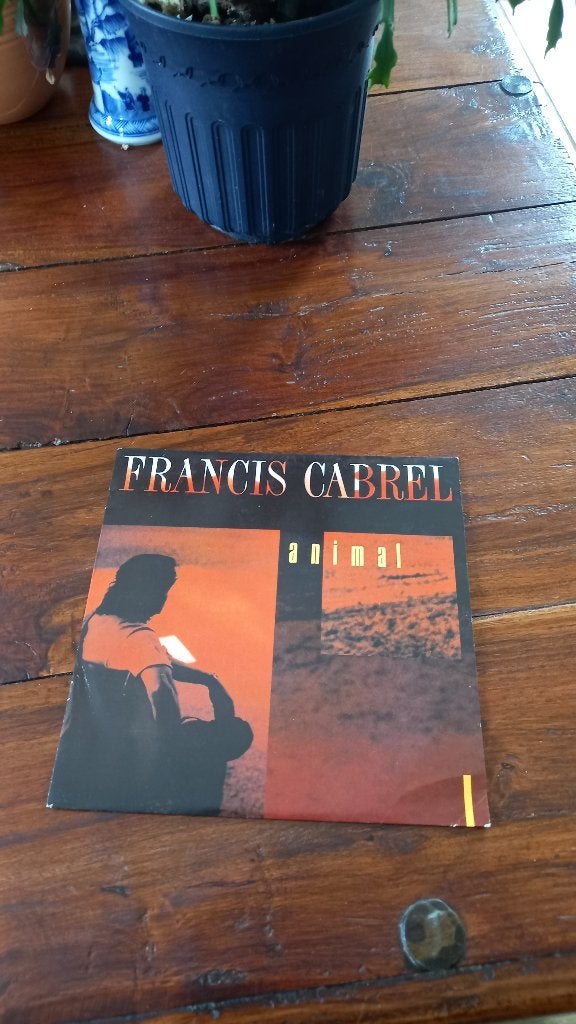 Vinyl (45t) francis cabrel "animal", Enlèvement, Comme neuf, Pop