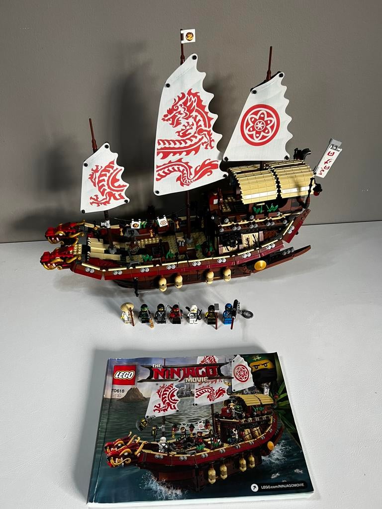 LEGO 70618 Ninjago Destiny's Bounty + manuel, Kinderen en Baby's, Speelgoed | Duplo en Lego, Zo goed als nieuw, Lego, Complete set