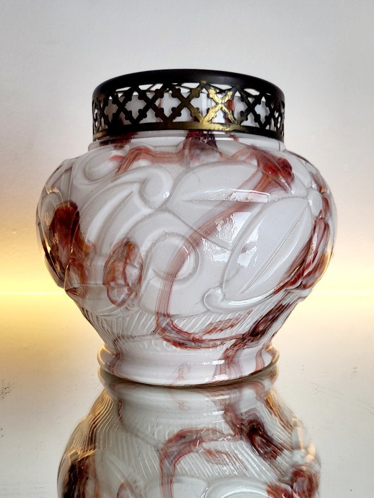 Pique fleur of bloemensteker Art Deco, Scailmont glas,, Antiek en Kunst, Ophalen of Verzenden