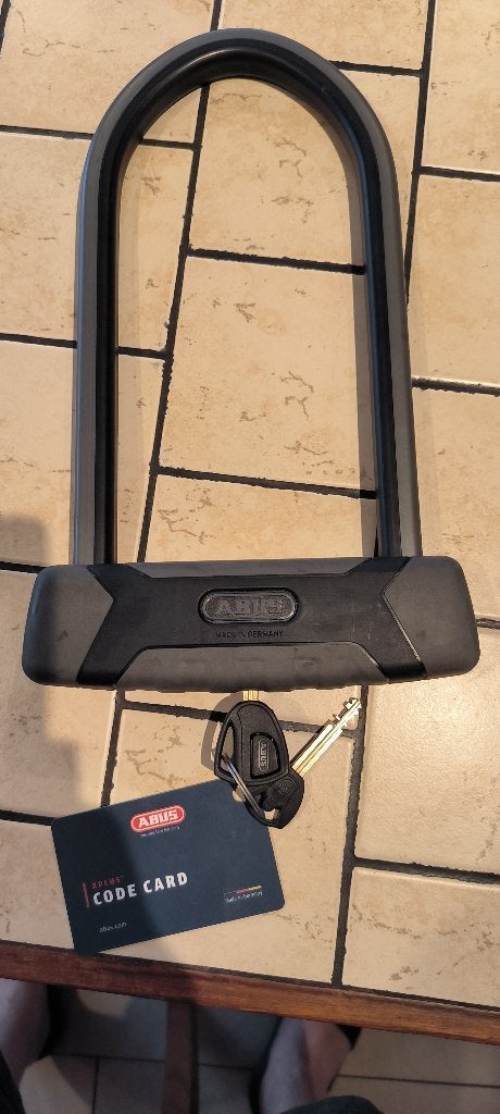 cadenas moto Abus, Enlèvement