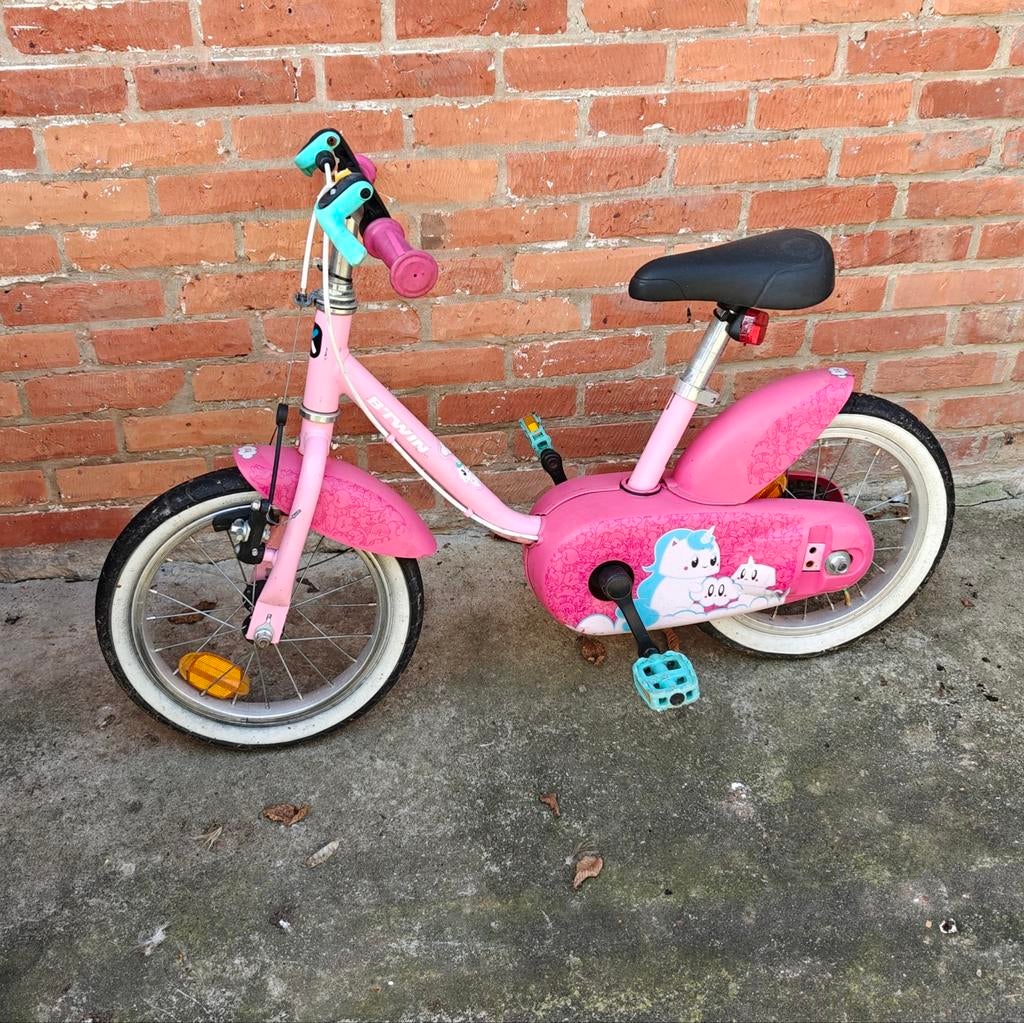 Decathlon eenhoorn kinderfiets, Ophalen