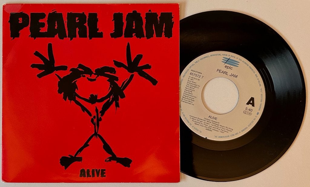 7# PEARL JAM - Alive ( MINT ), Ophalen of Verzenden, Zo goed als nieuw, 7 inch, Rock en Metal