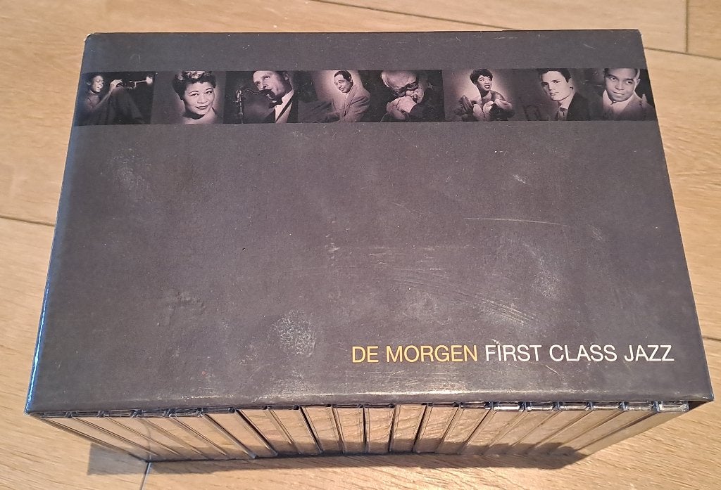 De Morgen First Class Jazz: 20 cd's, Cd's en Dvd's, Cd's | Jazz en Blues, Bonusmateriaal, Gebruikt, Boxset, Ophalen of Verzenden