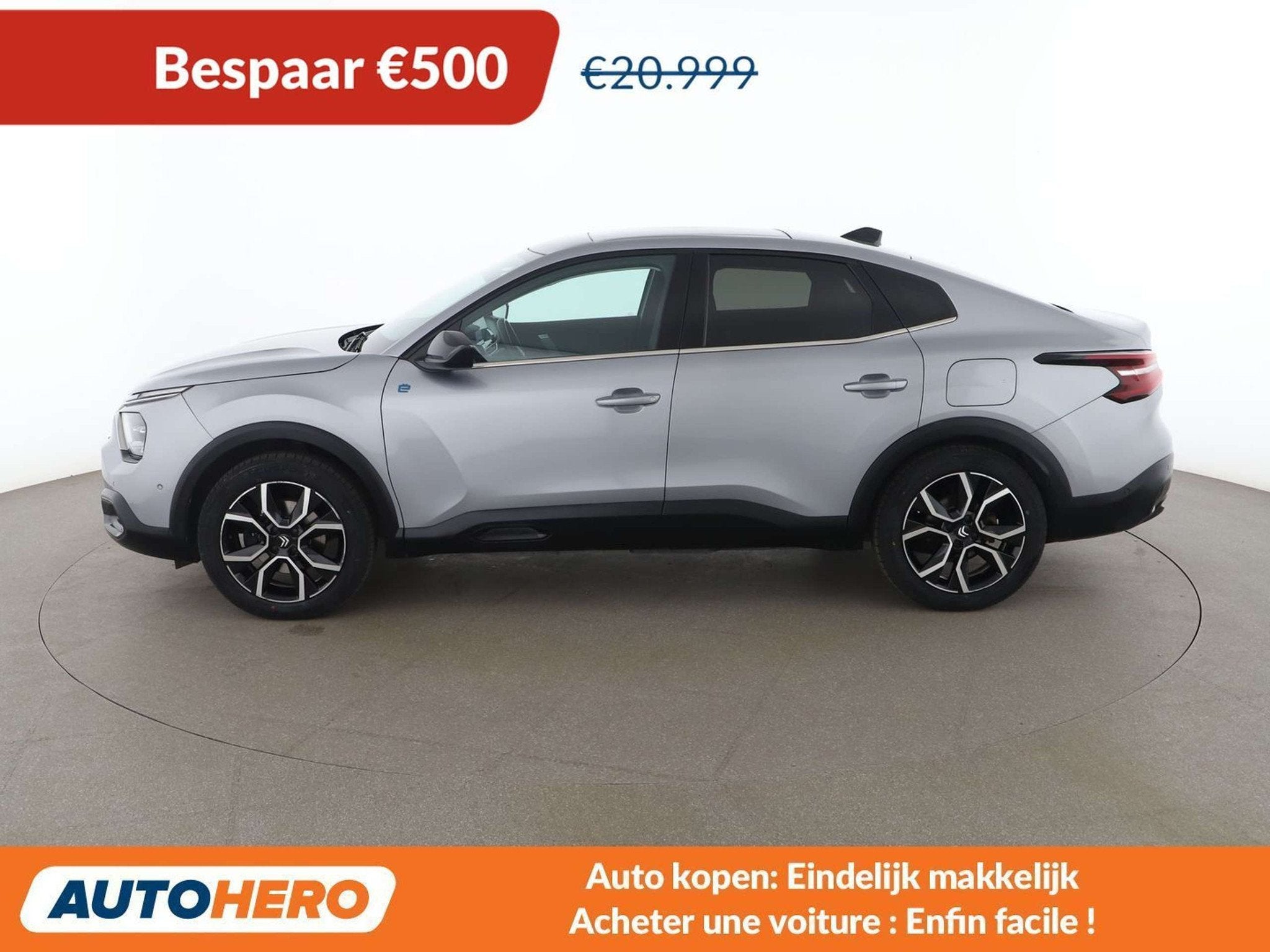 Citroën C4 X electric drive 100 kW e-Shine (bj 2023), Auto's, 4 deurs, Gebruikt, Zwart, 136 pk