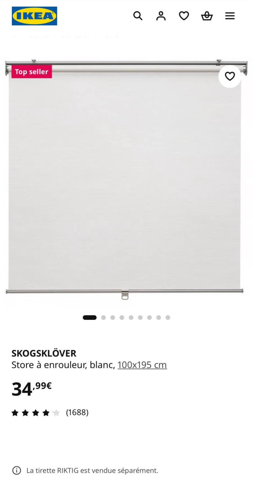 Store ikea en tres bon etat a vendre, Maison & Meubles, Accessoires pour la Maison | Tableaux d'affichage, Enlèvement, Comme neuf