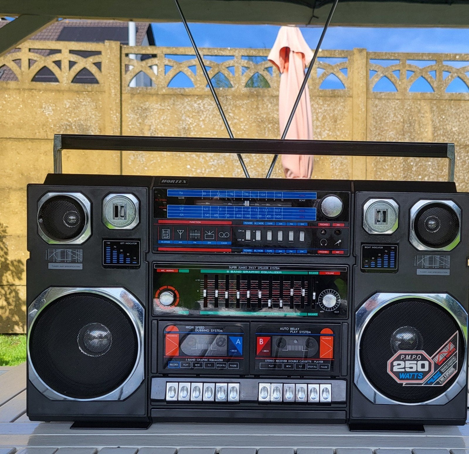 stereoradio boombox ghettoblaster, TV, Hi-fi & Vidéo, Radios, Enlèvement