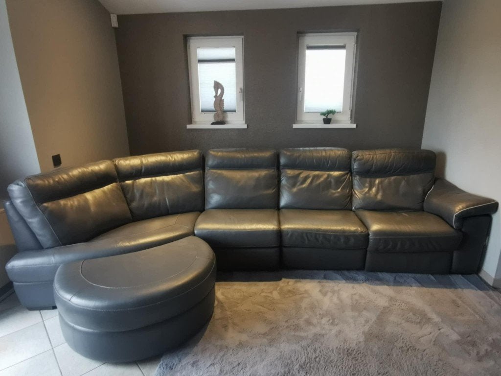 Divan en cuir, 100 à 125 cm, Quatre personnes ou plus, Comme neuf, Enlèvement