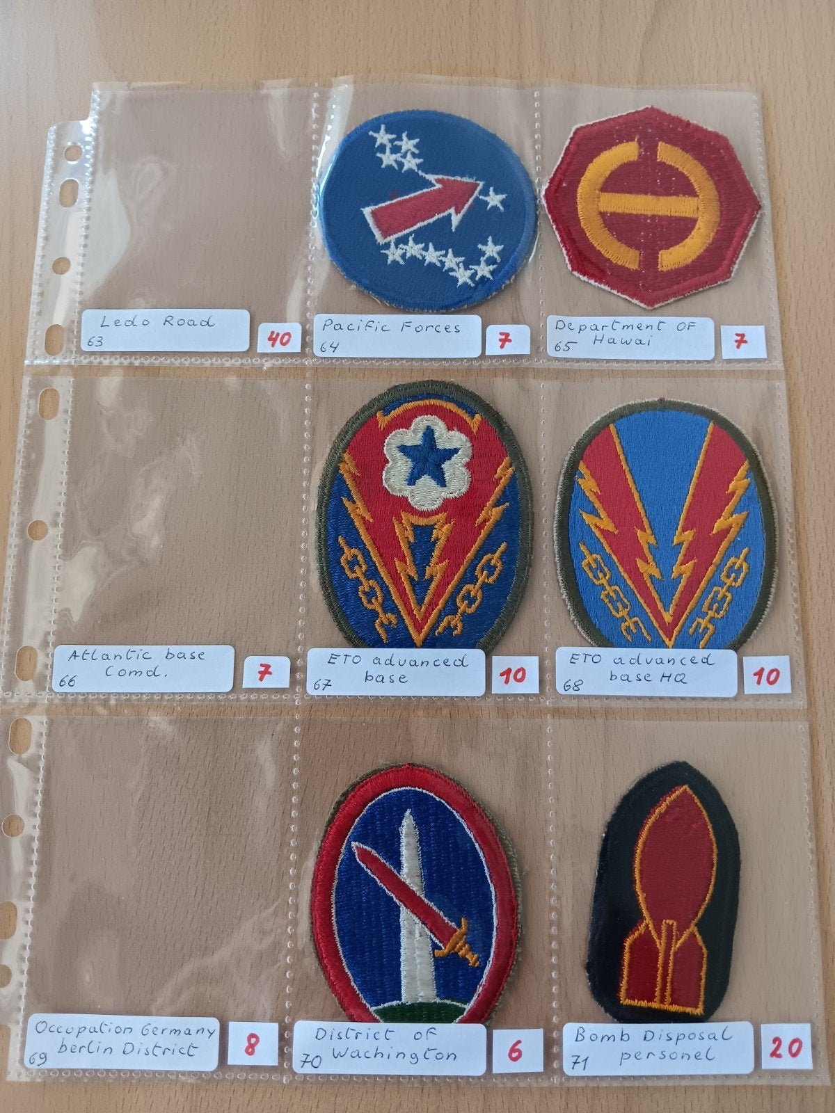 Us ww2 patches, Ophalen of Verzenden