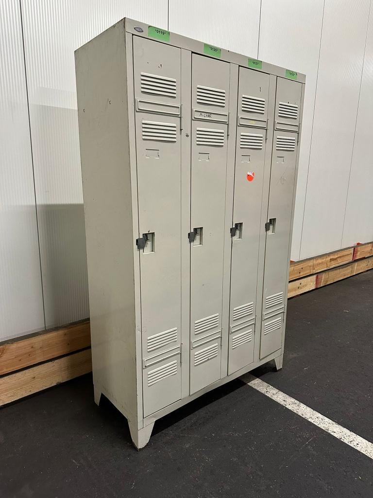 Goedkope Metalen Lockers/Kluisjes (4-Deurs), Ophalen, Gebruikt