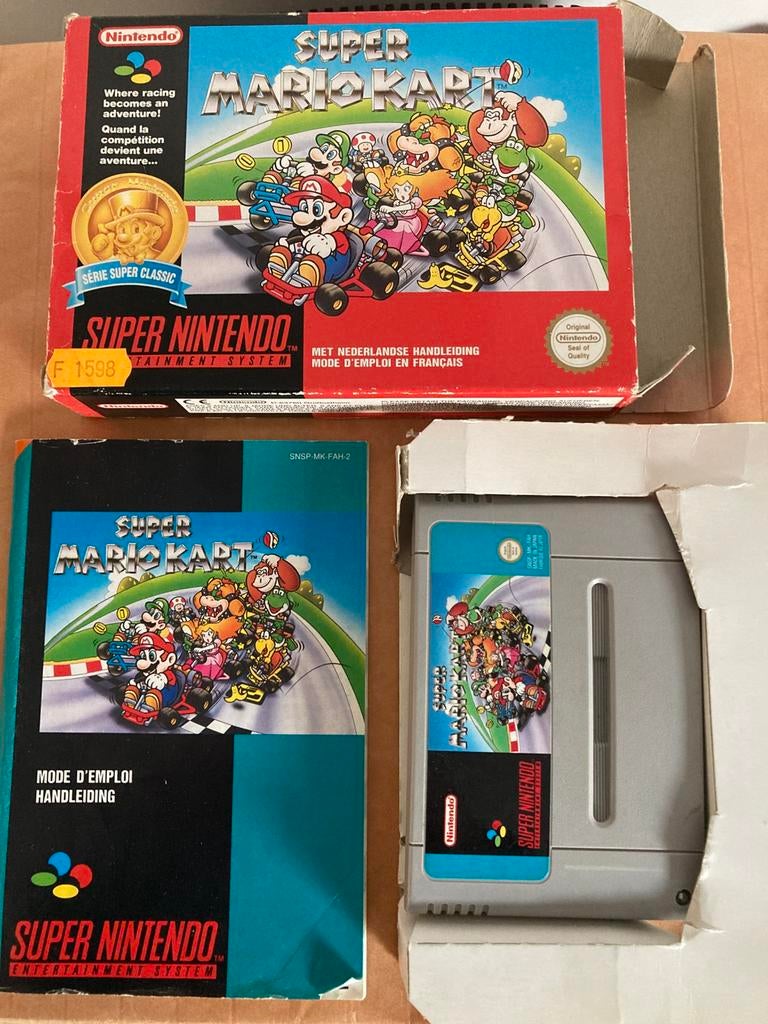 Jeu de karting SNES Super Mario, Consoles de jeu & Jeux vidéo, Jeux | Nintendo Super NES, 2 joueurs, Enlèvement ou Envoi, Utilisé