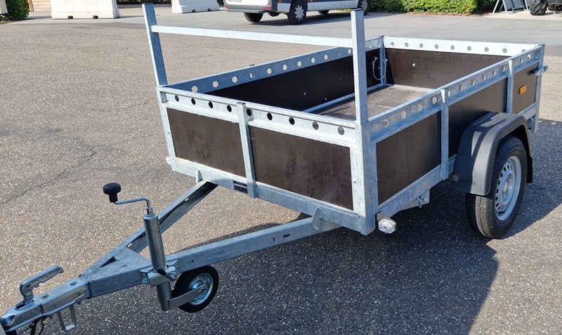 Enkelas aanhangwagen 200x130 <750 kg -13p stekker, Auto diversen, Aanhangers en Bagagewagens, Ophalen