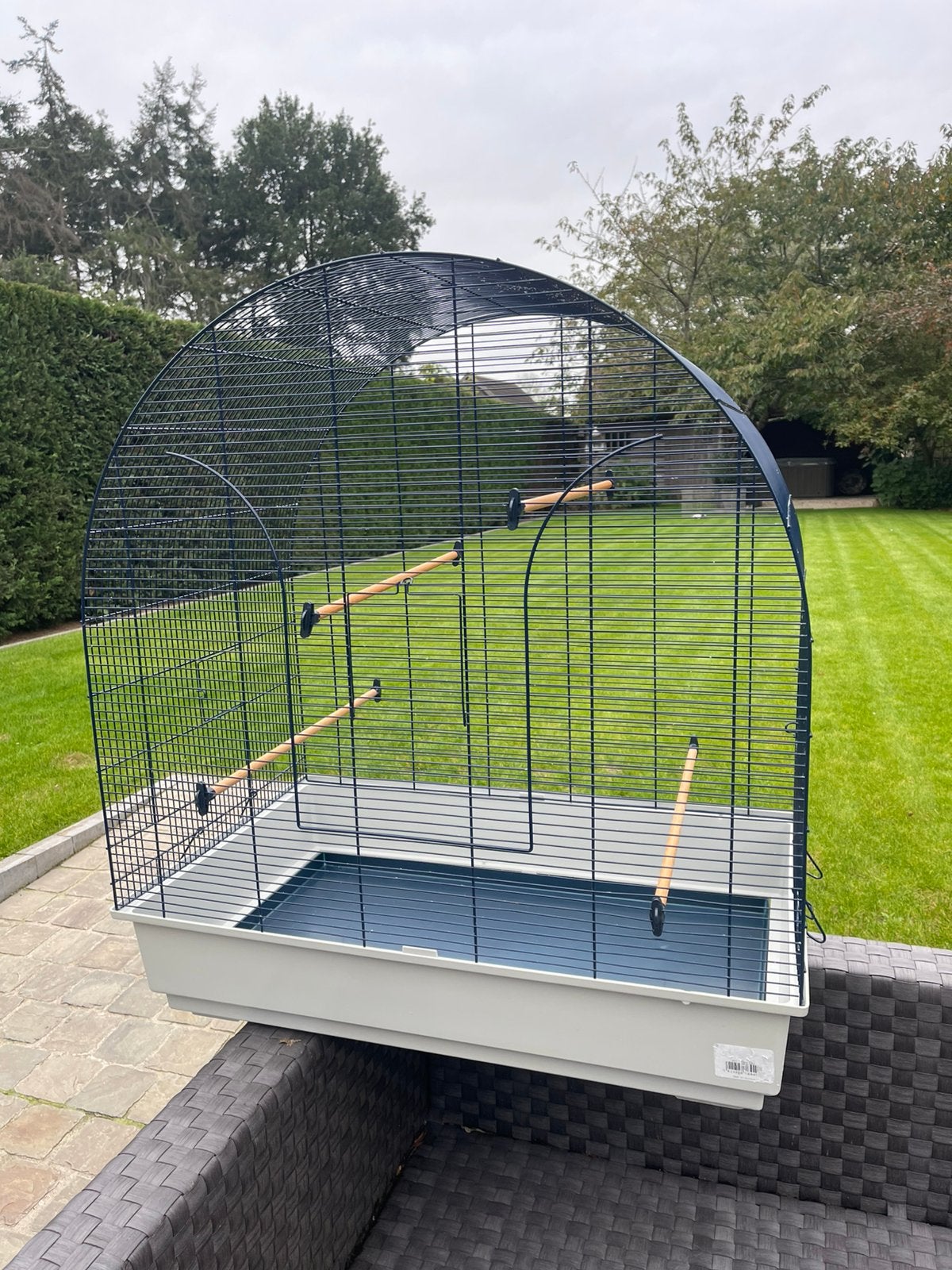 Ruime vogelkooi 80 x 50 x 90 cm. Zo goed als nieuw, Animaux & Accessoires, Enlèvement, Comme neuf, Synthétique, Cage à oiseaux