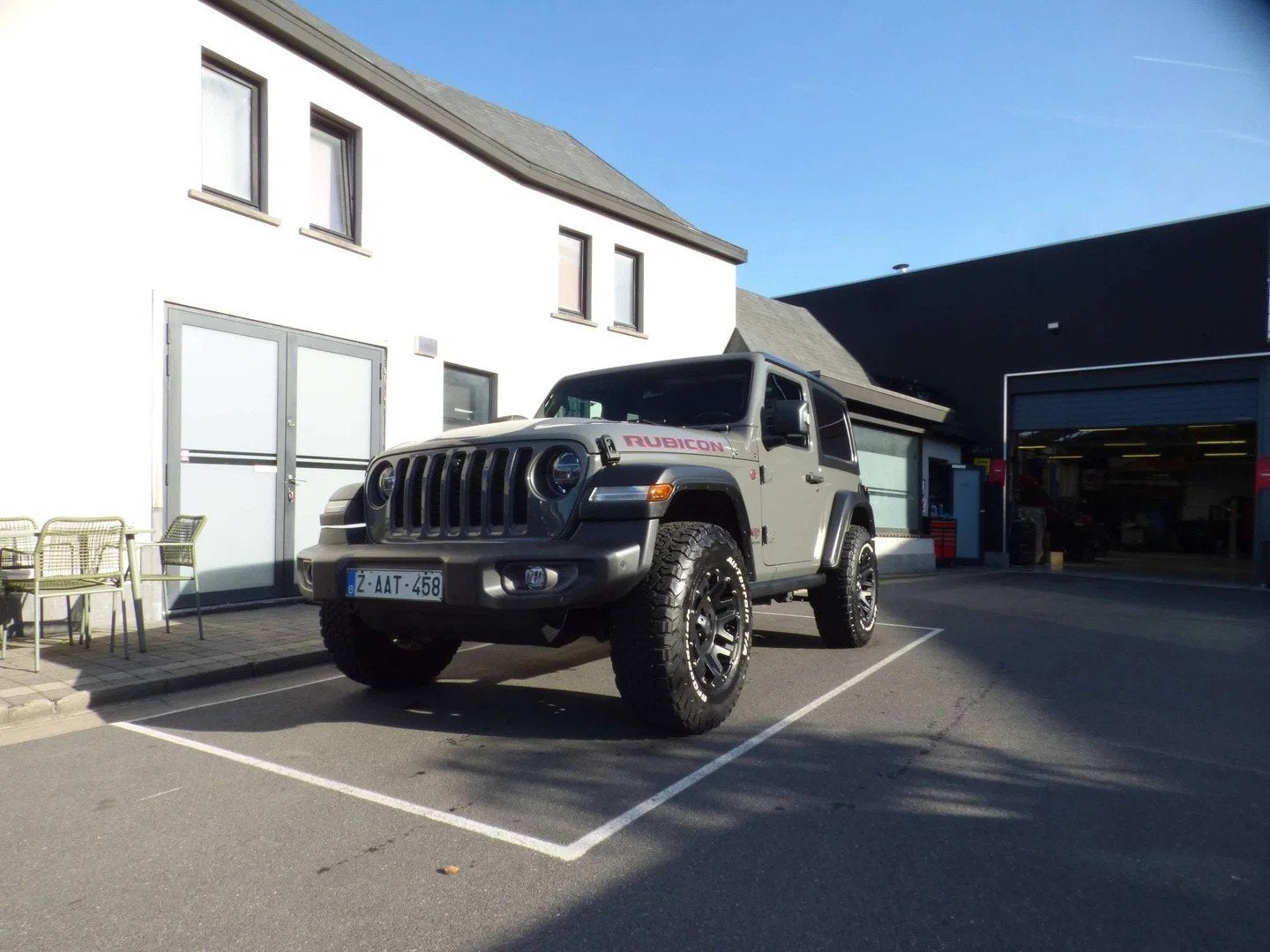 Jeep Wrangler Wrangler 2.0 Turbo Rubicon *8800km*uniek*, Autos, Cuir, Argent ou Gris, Achat, Euro 6