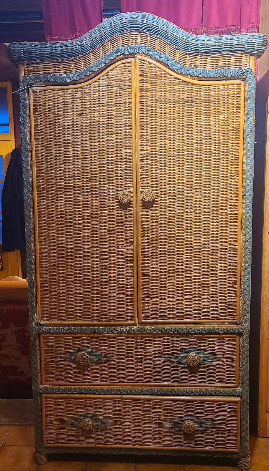 Armoire en rotin, Antiquités & Art, Enlèvement