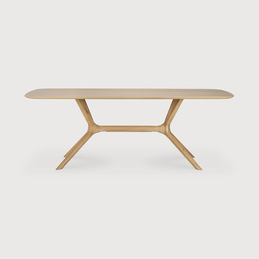 Design eettafel, Huis en Inrichting, Tafels | Eettafels, Ophalen, 100 tot 150 cm, Design, Eikenhout