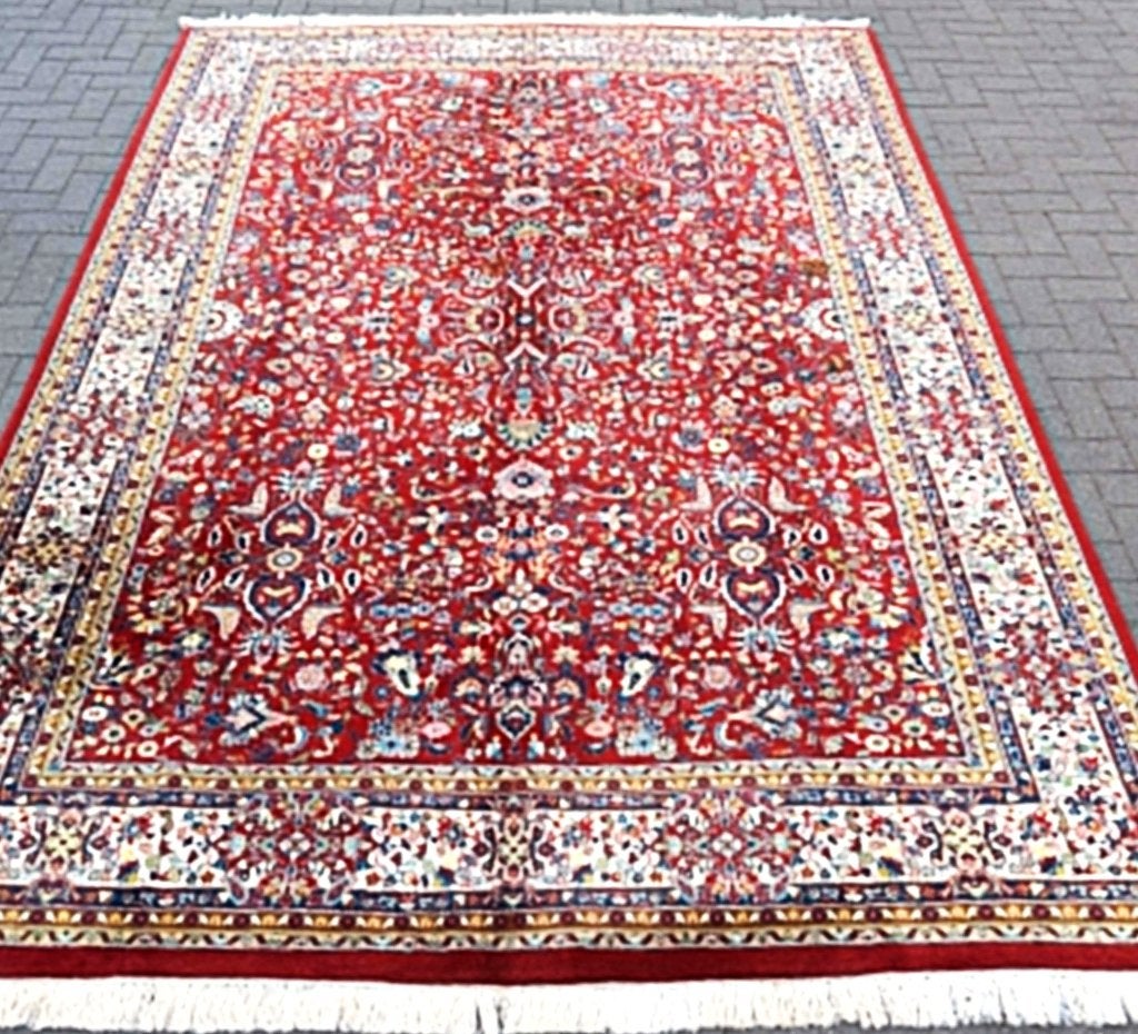 Perzische handgeknoopt oosterse tapijt (Keshan) 350 x 240 cm, Maison & Meubles, Ameublement | Tapis & Moquettes, 200 cm ou plus