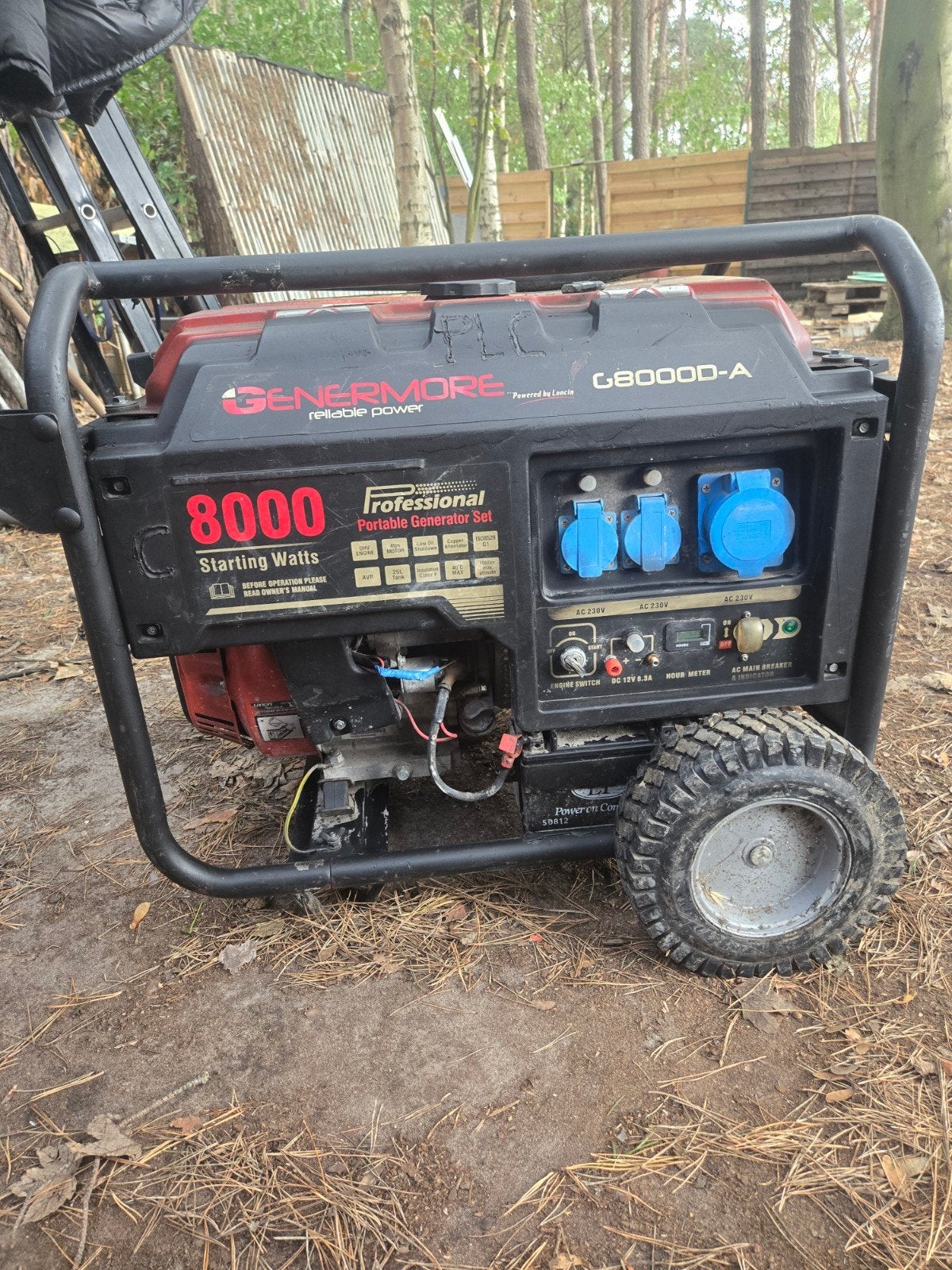 groep generator G8000D-A benzine, Ophalen of Verzenden, Gebruikt, Benzine, Elektrisch startend