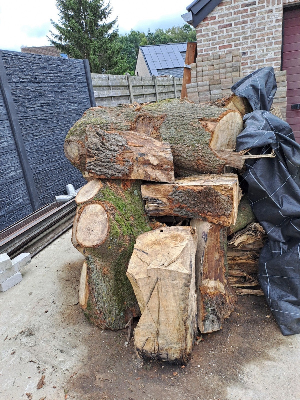 Eiken brandhout, Tuin en Terras, Brandhout, Ophalen