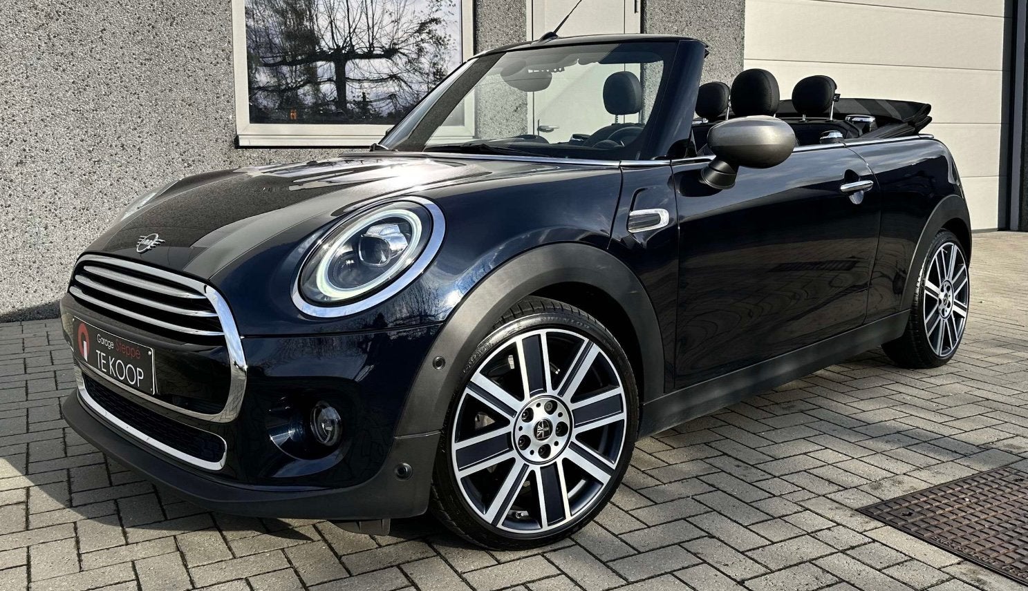 Mini Cooper Cabrio, Auto's, Mini, 4 cilinders, Cabriolet, Blauw, Leder