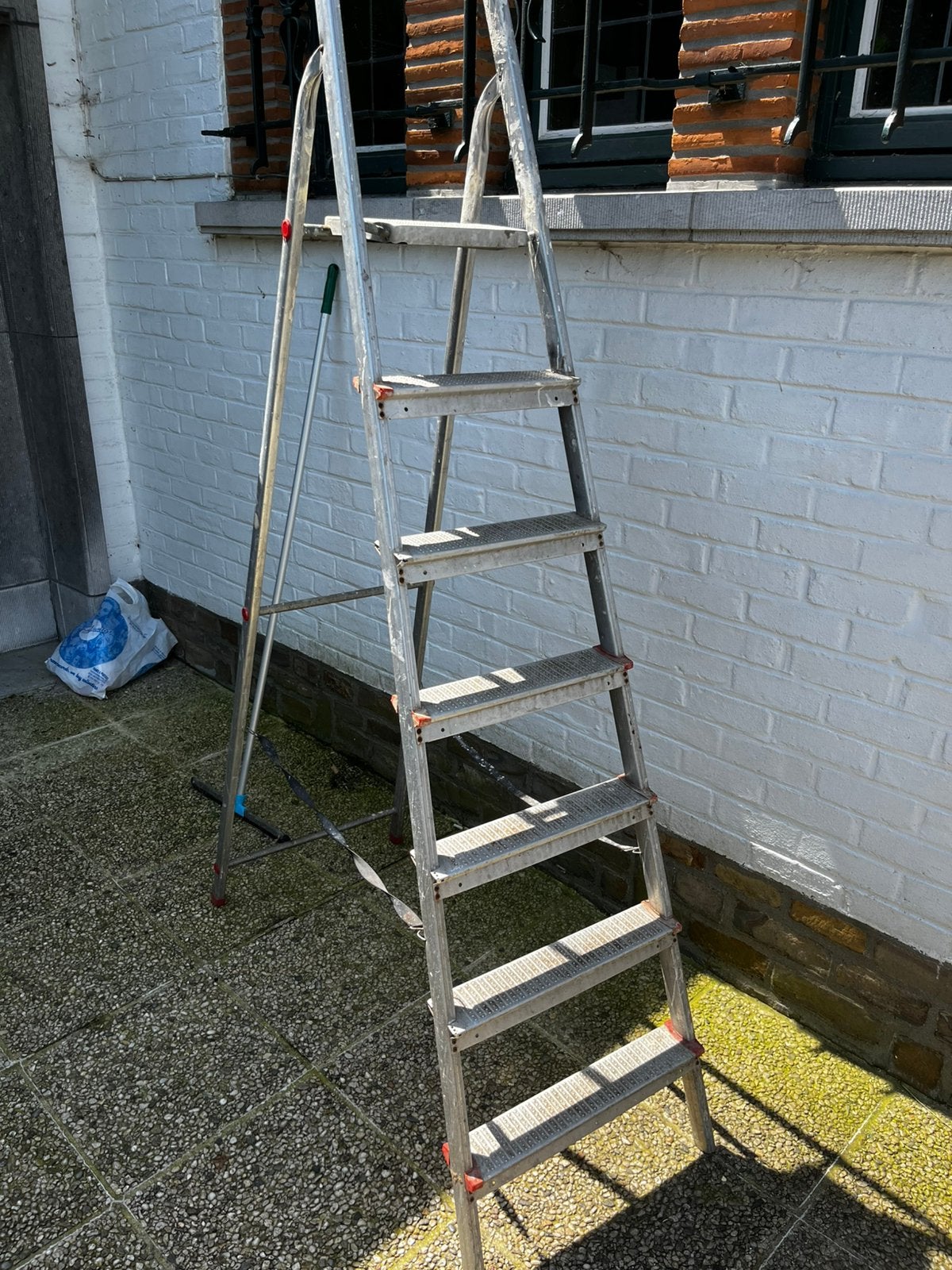 Aluminium trapladder, Ophalen, Gebruikt, Trap, Opvouwbaar of Inschuifbaar