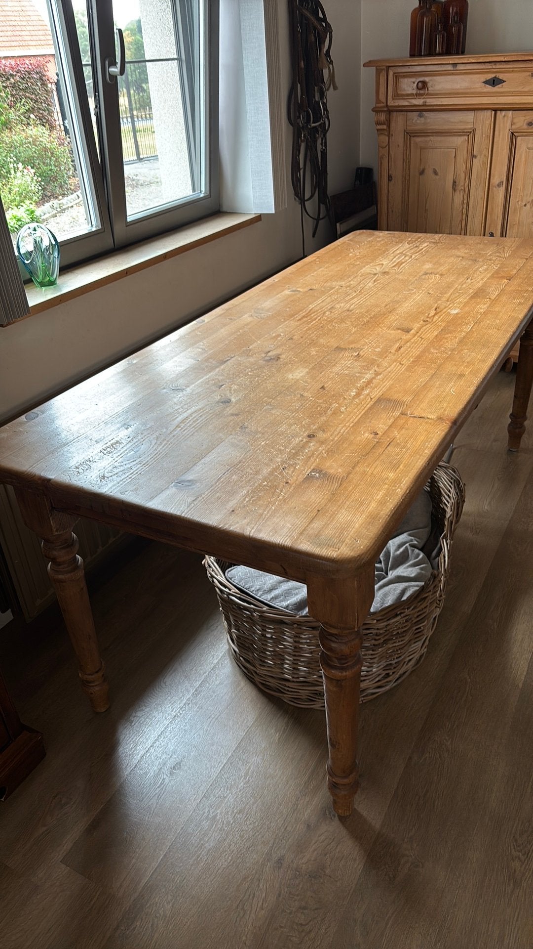 Grenen tafel, Maison & Meubles, Tables | Tables à manger, 150 à 200 cm, Cinq personnes ou plus, Enlèvement, Utilisé