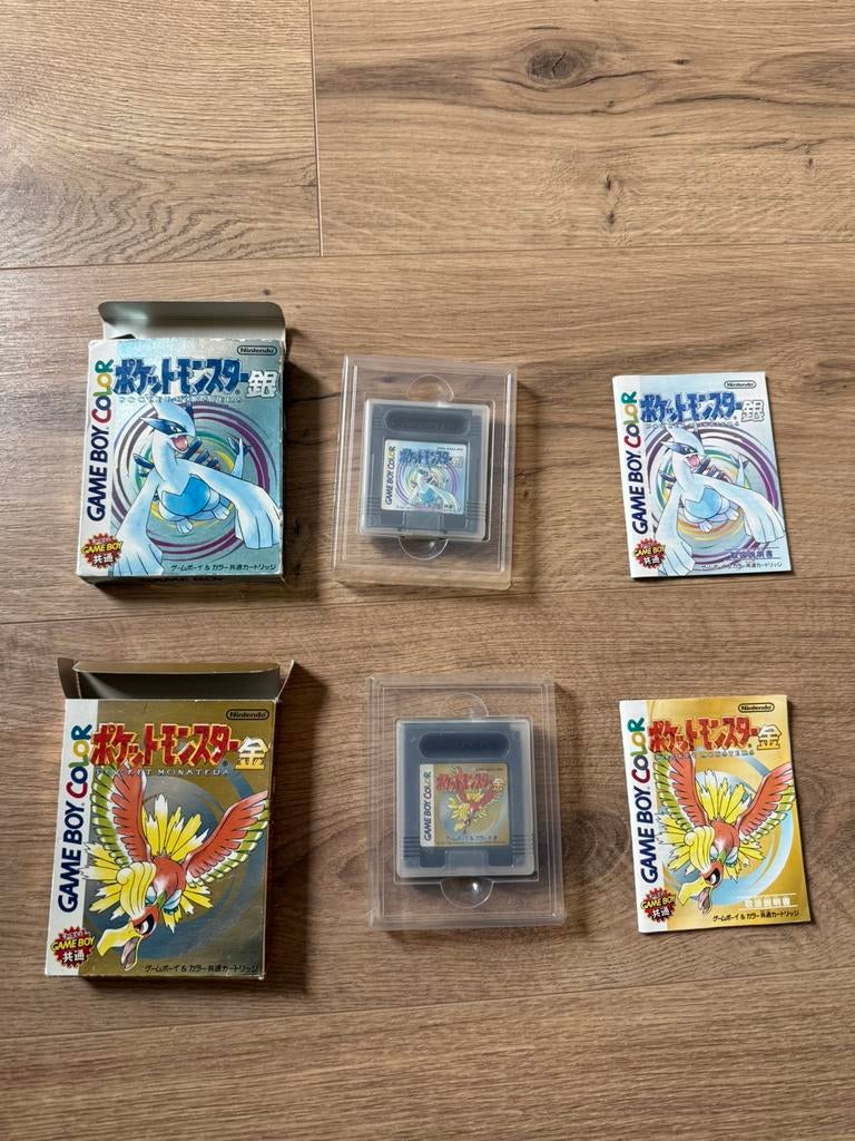 Pokemon Gold en Silver JAP CIB, Games en Spelcomputers, Games | Nintendo Game Boy, Ophalen of Verzenden, Gebruikt, Role Playing Game (Rpg)