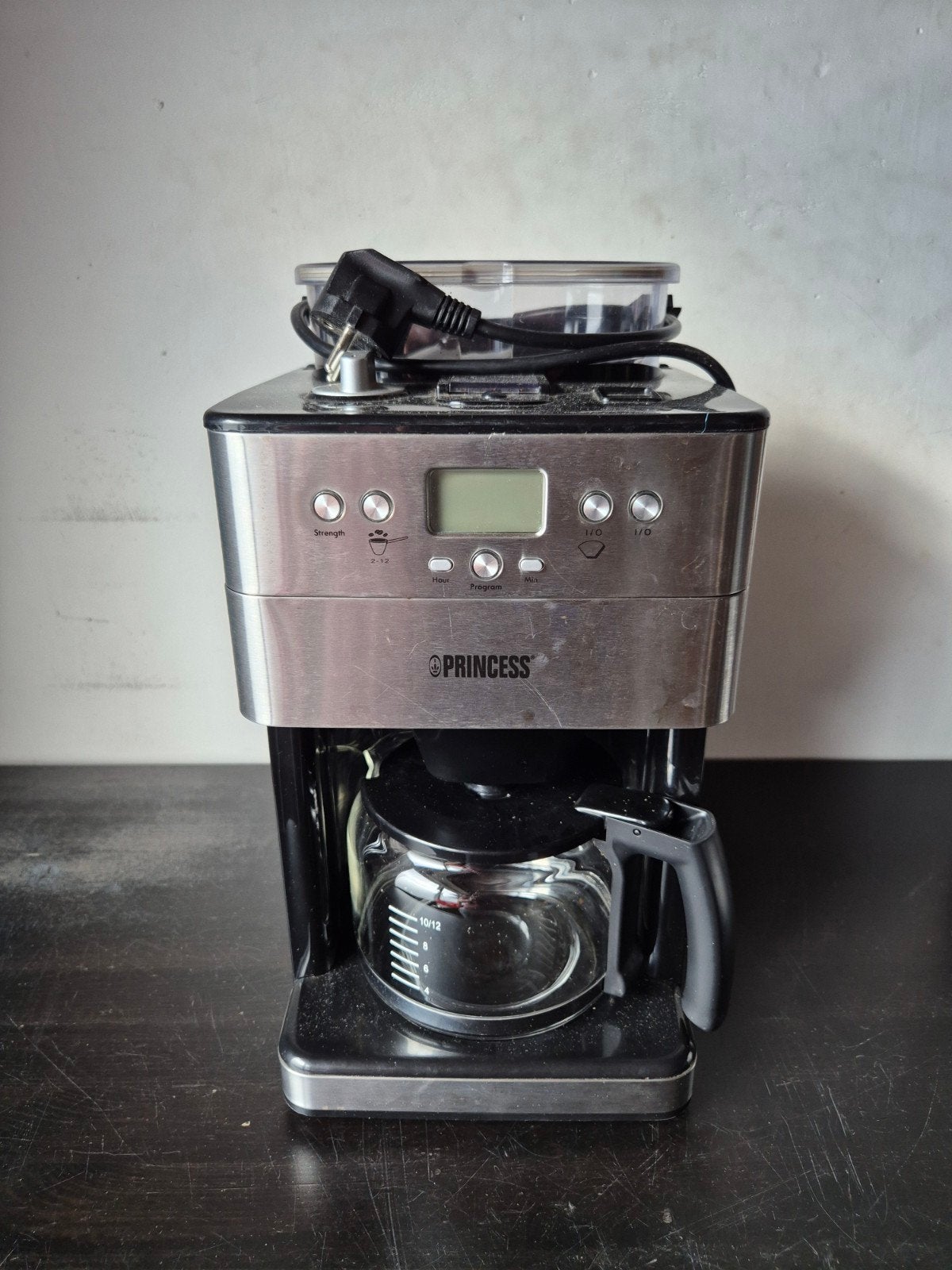 Princess Coffee Maker and Grinder, Ophalen, 10 kopjes of meer, Zo goed als nieuw, Combi