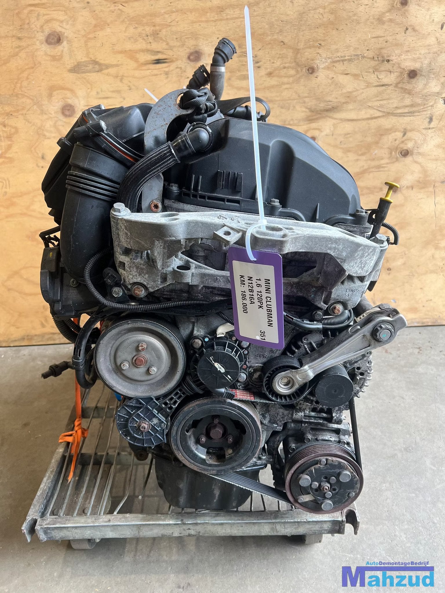 MINI CLUBMAN R55 1.6 N12B16A Motorblok motor, Auto-onderdelen, Gebruikt, Customer.service@mini.co.uk, Mini, BMW AG