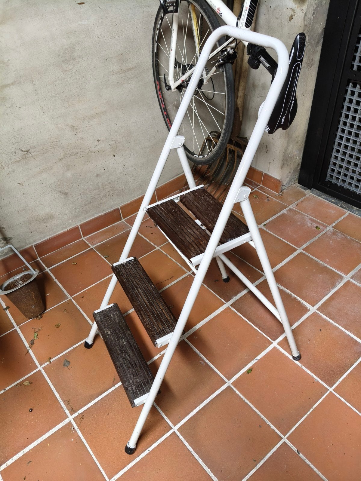trapladder, Ophalen, Ladder