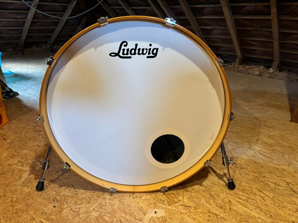 Ludwig Accent Custom Natural Finish, Musique & Instruments, Batteries & Percussions, Comme neuf, Ludwig, Enlèvement