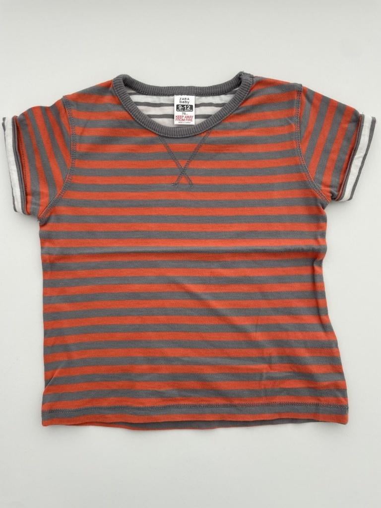 T-shirt orange de la marque Zara taille 80, Garçon, Enlèvement ou Envoi, Comme neuf, Zara