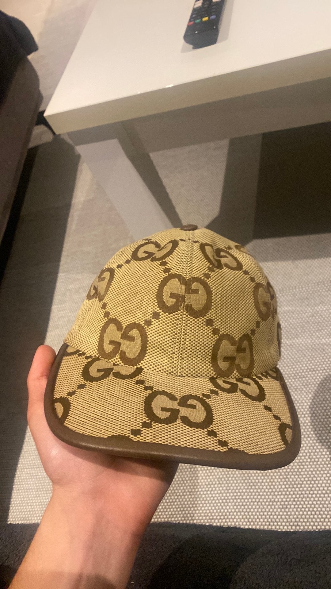 Gucci pet jumbo echte, Ophalen, Zo goed als nieuw, 57 cm (M, 7⅛ inch) of minder, Pet