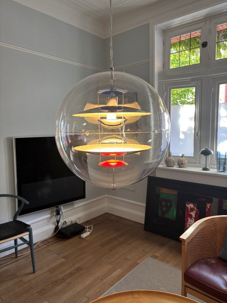 Verner Panton VP Globe Ø 50 cm – lampe design vintage, Maison & Meubles, Lampes | Plafonniers, Synthétique, Design, Enlèvement