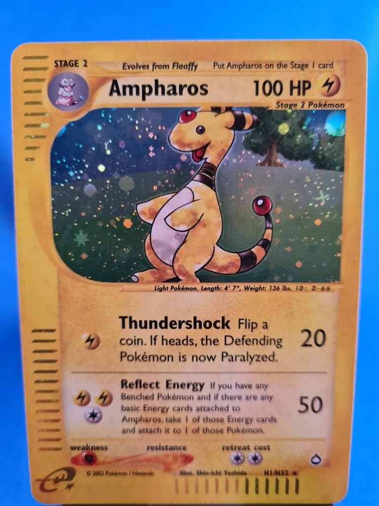 Ampharos H1/H32 - Aquapolis, Envoi, Utilisé