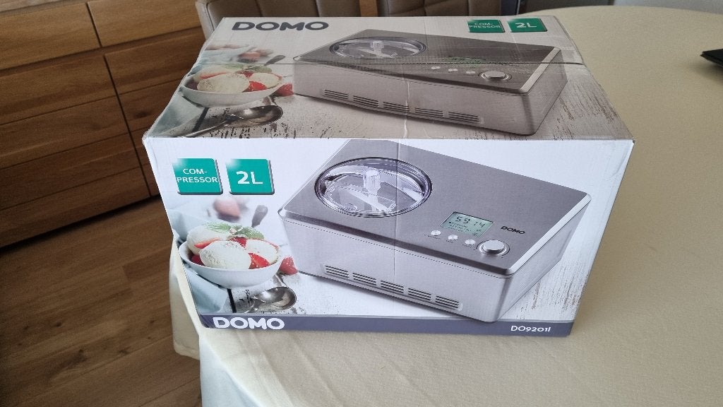 DOMO DO9201I Zelfvriezende IJsmachine - 2L, Electroménager, Machines à glace, Enlèvement, Neuf, Auto-congélation