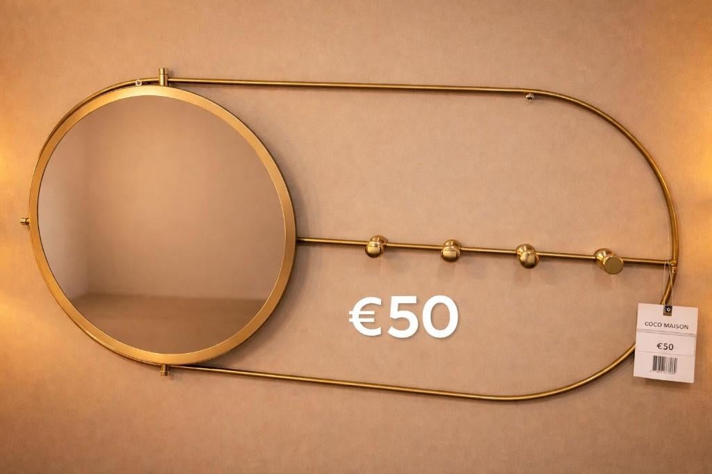 miroir/porte-manteaux Coco Maison, Neuf, Moins de 100 cm, Enlèvement, Ovale