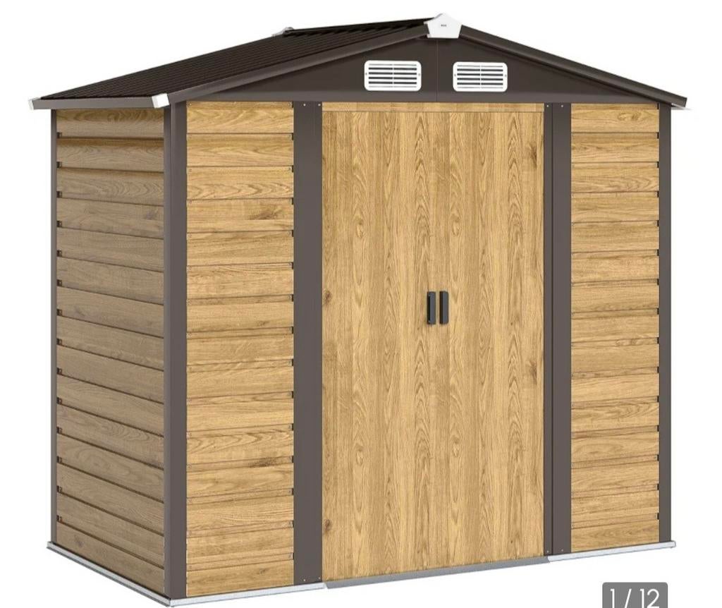 Compact tuinhuis in metaal zeer handig !!!, Tuin en Terras, Ophalen, Nieuw, Metaal, Tuinhuis
